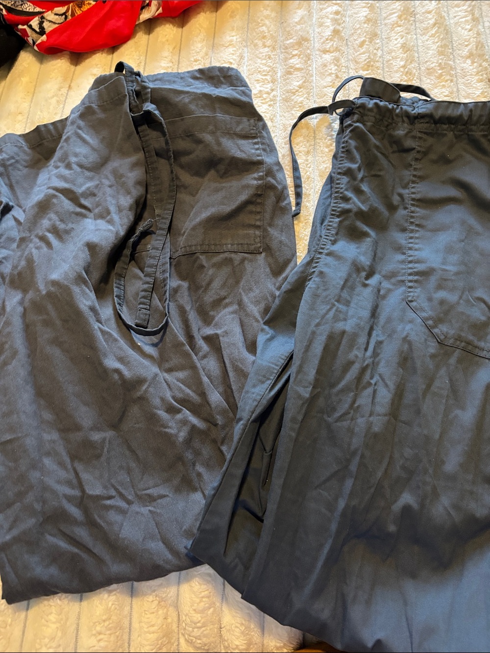 Women Grey Scrubs Drawstring Pants